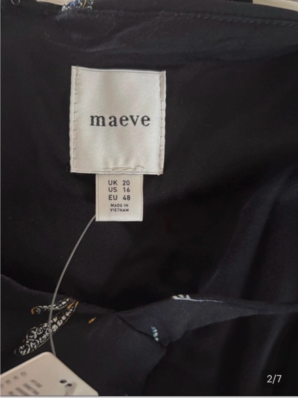 Maeve Black Floral & Butterfly Square-Neck Mini Dress - Picture 2 of 12